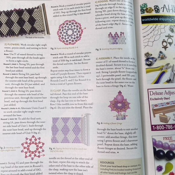 Beadwork Magazine Jewelry Crafting Book u  Jun July 2010  Vol 13 No 4 - Picture 9 of 9